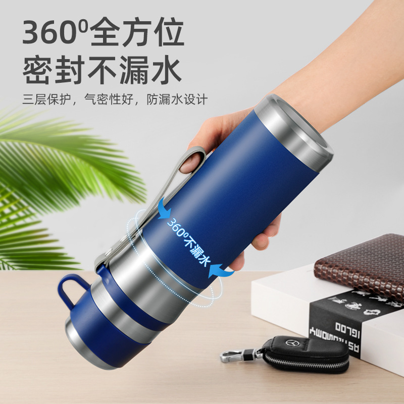 Jiakang 316 food-grade stainless steel insulated cup, tea-water separation office water bottle, all-steel press-type tea strainer, large capacity Application Scenario