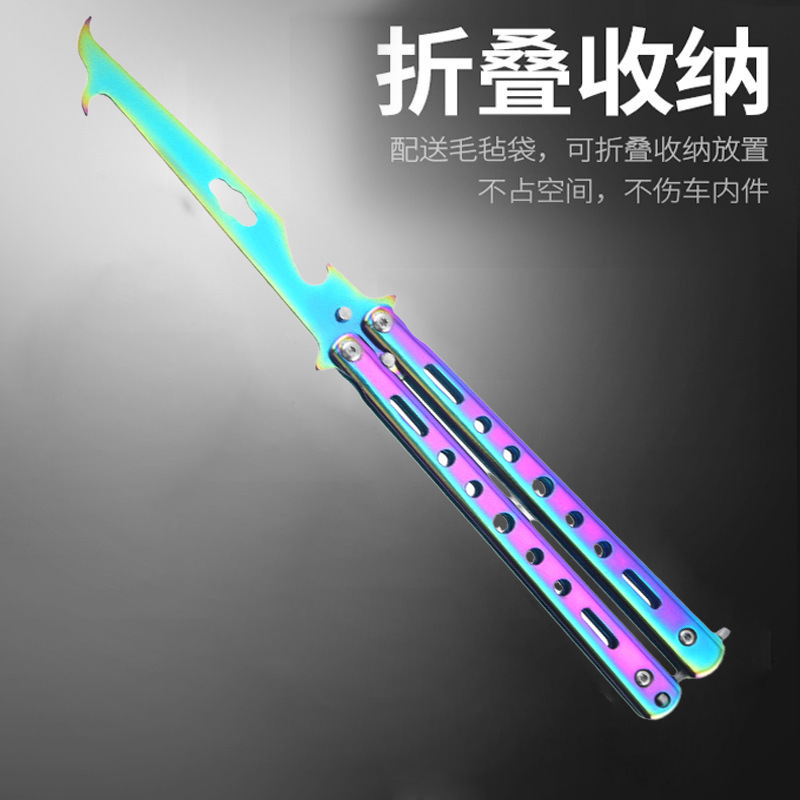 Factory wholesale of uncut practice butterfly hooks, stainless steel folding car tires, stone cleaning hooks and stone excavation tools undefined