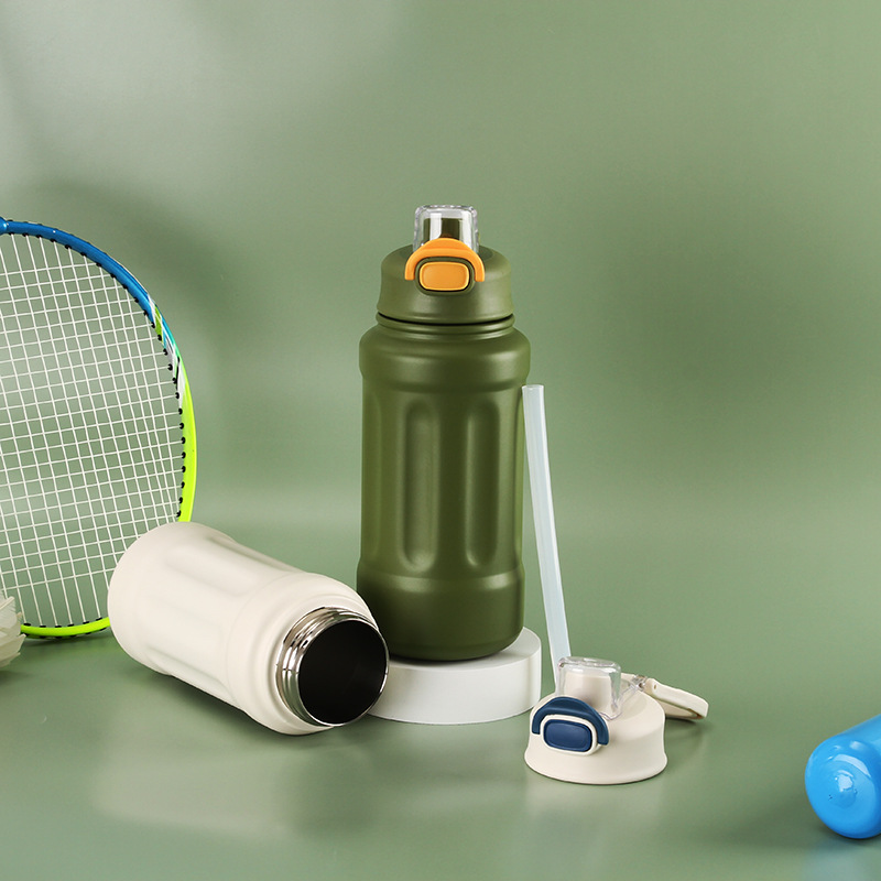 2023 New large-capacity insulated cup, 316 stainless steel men's outdoor sports insulated cup, ton ton pot, handle water bottle Specification drawing