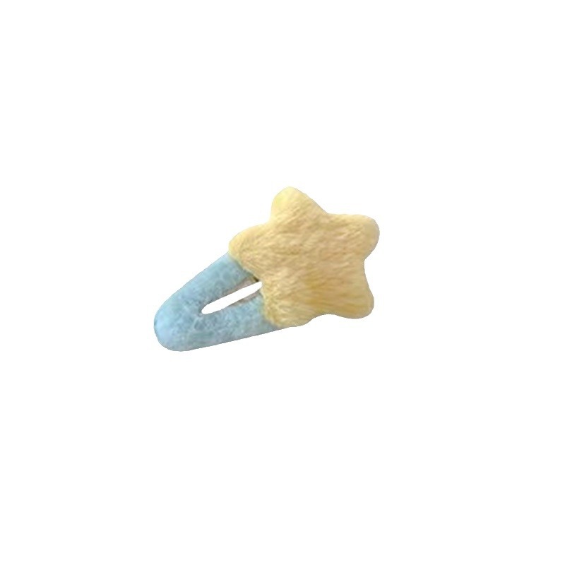 The new plush bb clip and star clip are super cute and warm. The student side bangs and the fringed hair clip are sweet girl hair accessories Item Picture