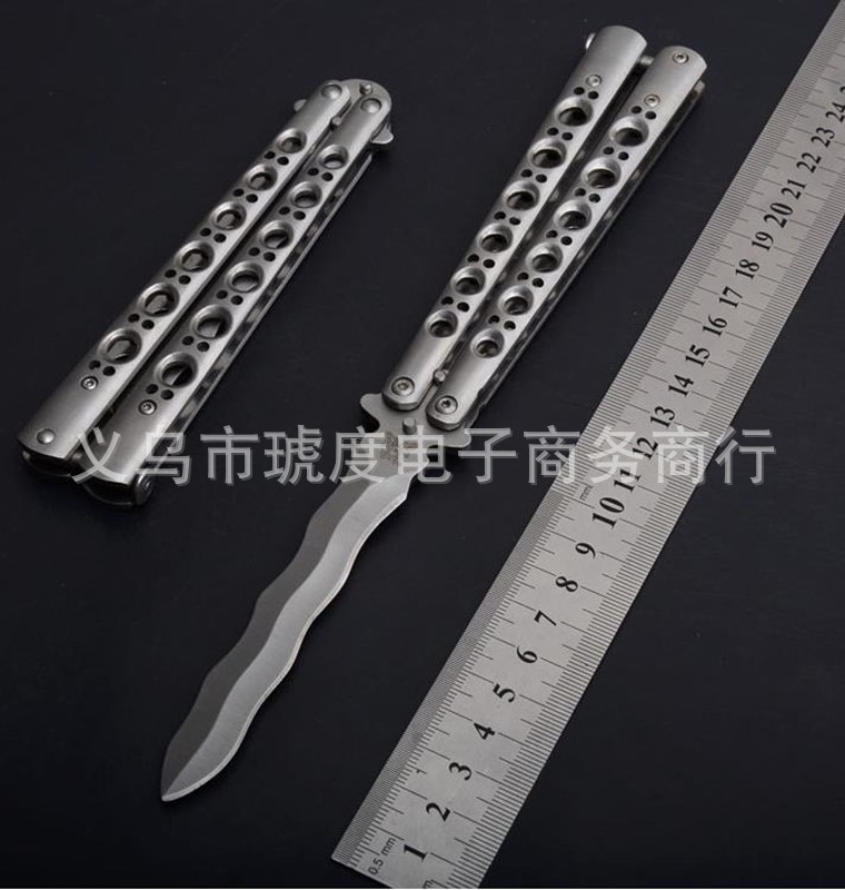New butterfly knife swing practice tool with excellent hand feel (unsharpened) factory direct sales undefined
