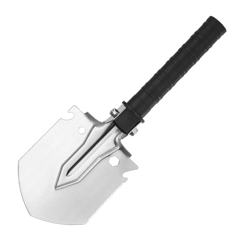The outdoor multi-functional vehicle-mounted folding portable work shovel, manganese steel work shovel, fishing shovel, camping shovel Item Picture