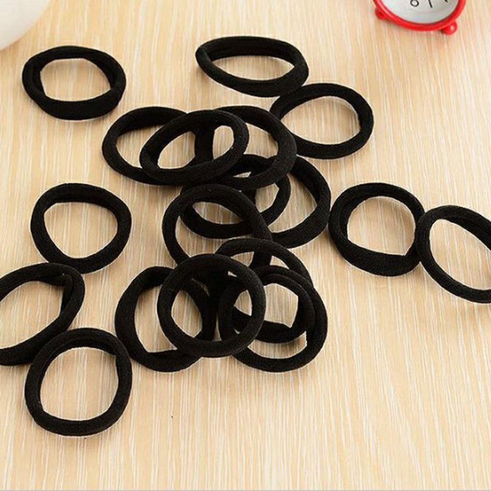 Adult towel band, hair band, black hair tie, seamless basic base, hair tie, hair band, wholesale from the manufacturer details Picture