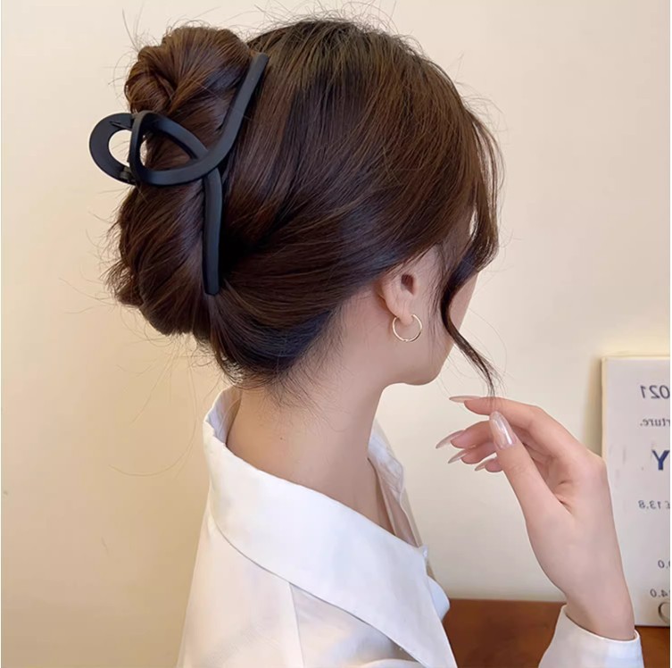 Fashionable and simple matte gripper, ins high-end style hair clip, large hair volume, shark clip at the back of the head, headwear Specification drawing