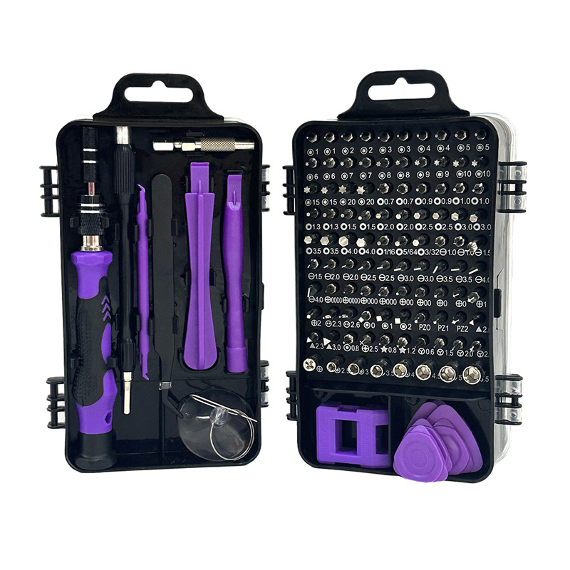 115-in-one cross-border watch, computer and mobile phone disassembly and repair, hardware tools, screwdriver set manufacturer batch undefined