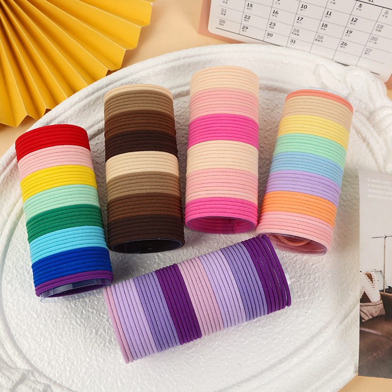 Adult hair tie headband 2025 new style Korean high-end rubber band women's hair tie high-elasticity hair tie full figure