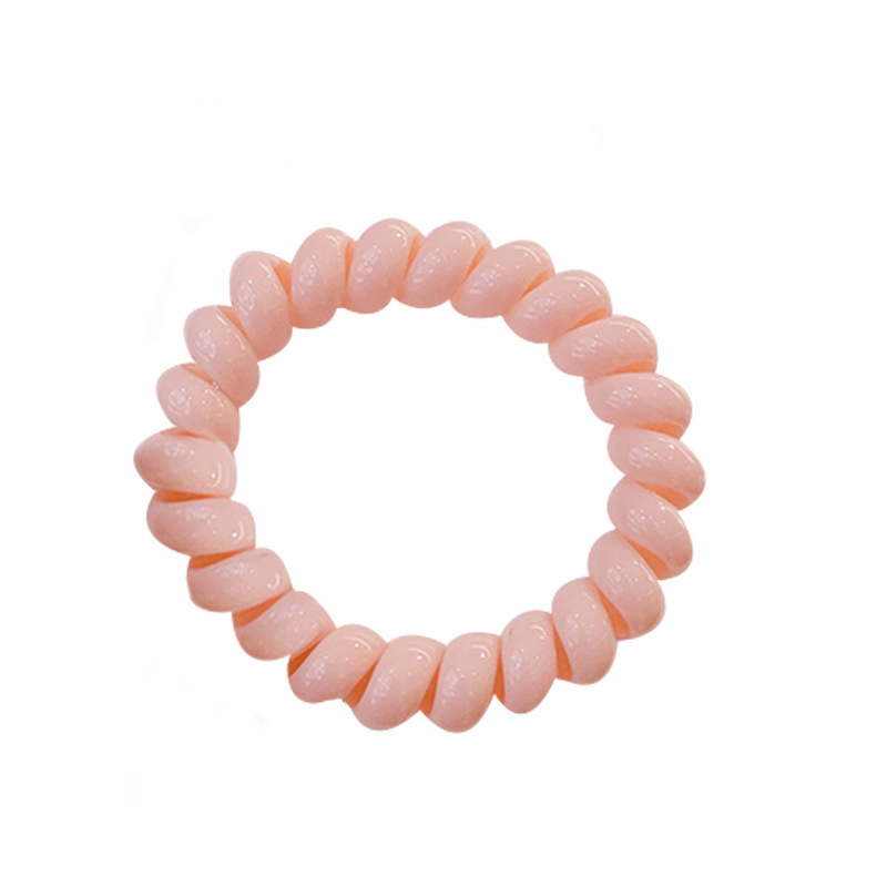 Korean Internet celebrity telephone line hair tie, girl's hair accessory, ponytail, rubber band, seamless hair tie, thick and highly elastic headwear Item Picture