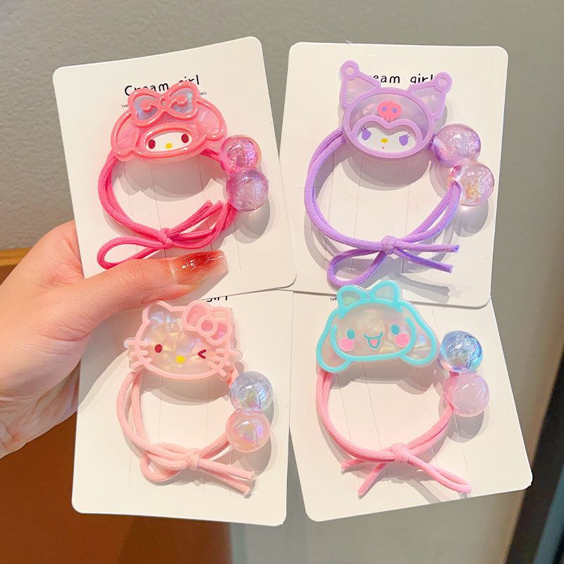 Children's Kulomi hair ties, baby braids, hair bands, girls' hair ties, high-elasticity and durable girls' hair ties Specification drawing
