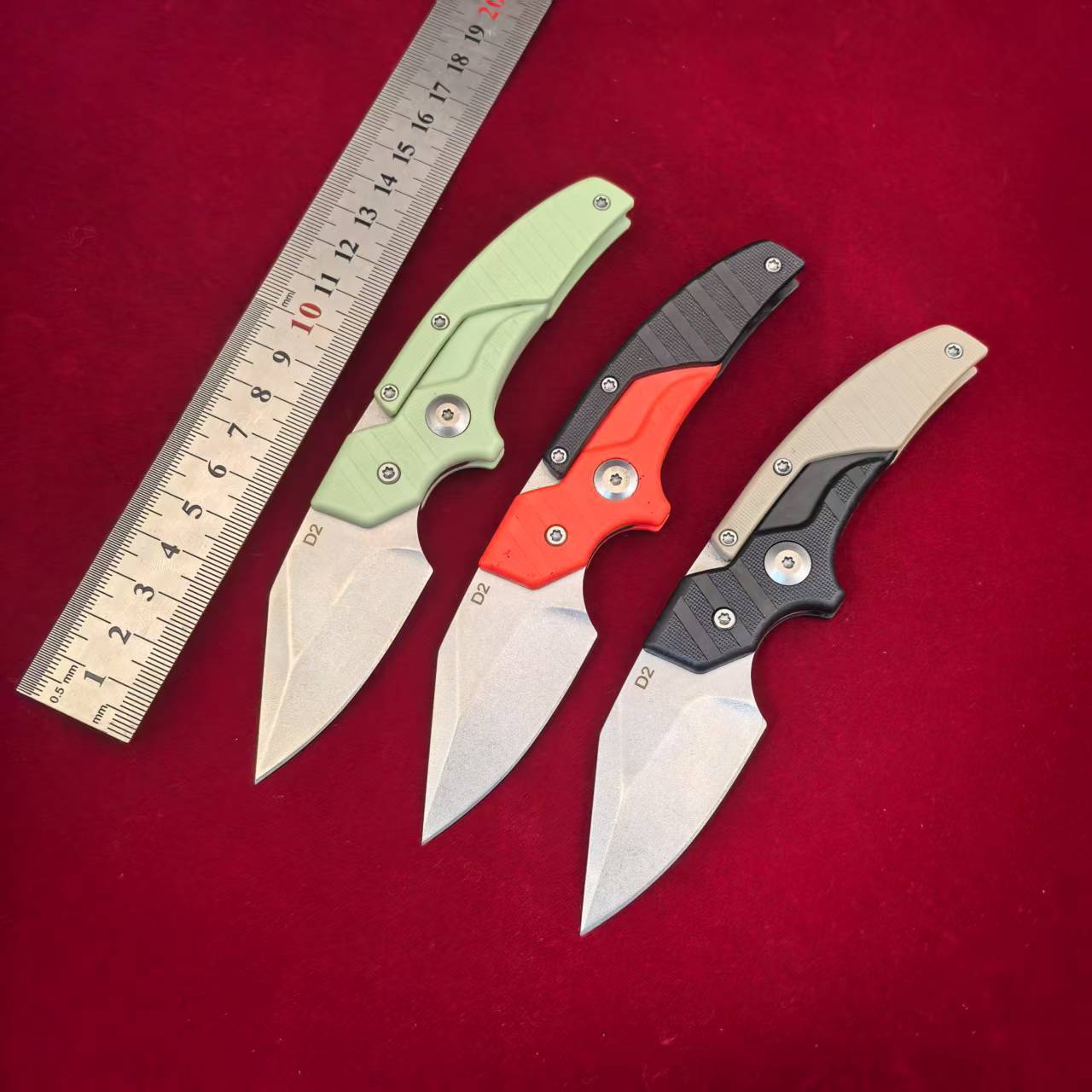 Cross-border multi-functional knives, outdoor survival all-in-one small knives, portable self-defense creative folding knives, exquisite leather cases in stock full figure