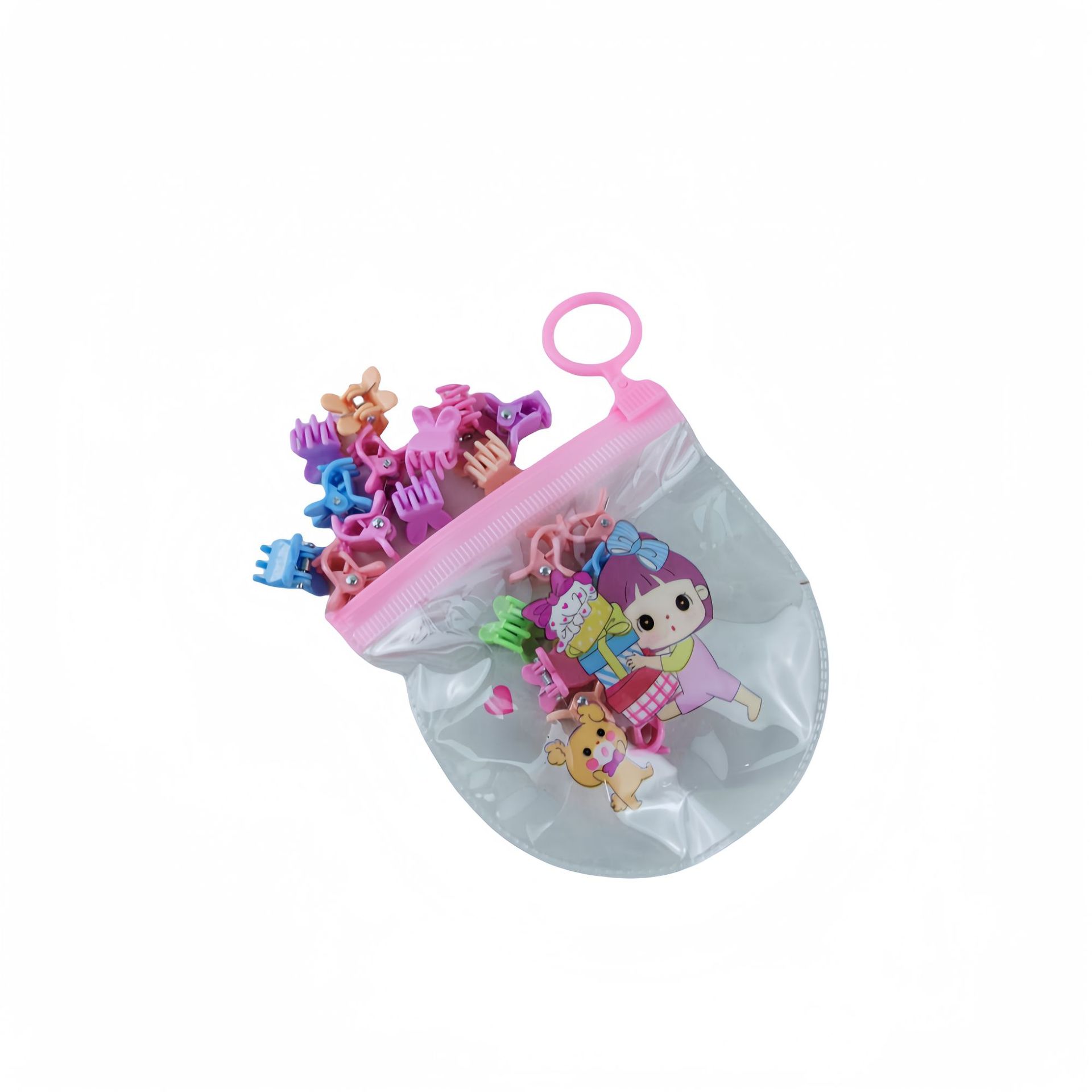 20 bagged small grab clips, mini and exquisite small side hair clips, candy-colored broken hair clips, small flower and colorful bangs clips Item Picture