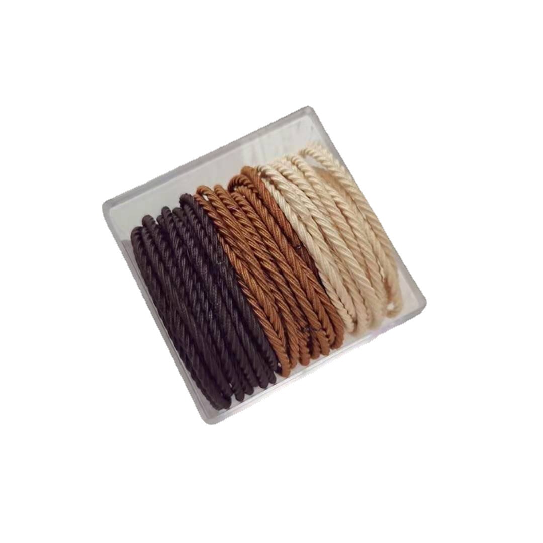 Children's basic hair tie, high-elasticity rubber simple elastic band, women's hair tie, hair accessory that does not damage hair, durable and simple hair band Item Picture