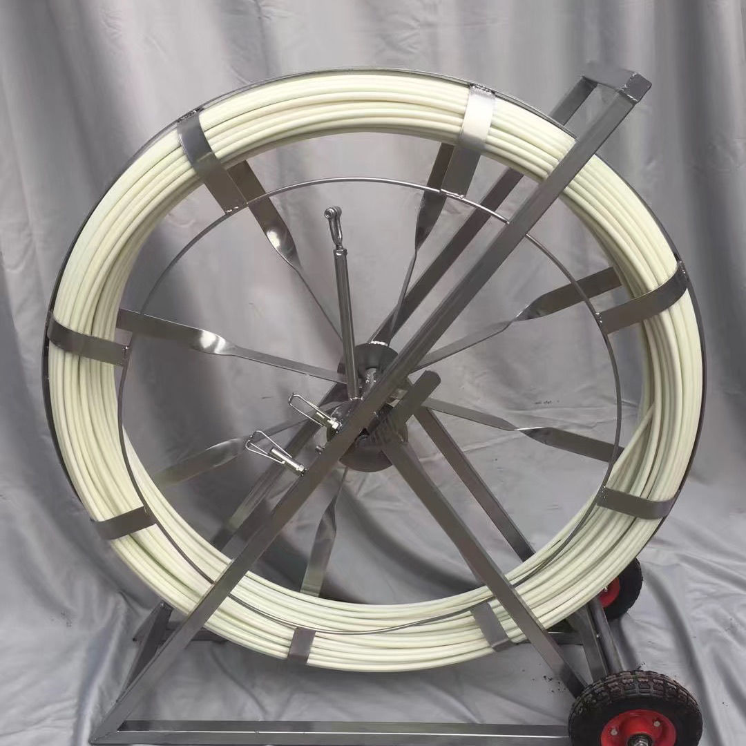 FRP wire threading wonder tool, perforated wire pulling thickened frame, power communication pipeline cable through rod, pipe threading and lead wire device details Picture