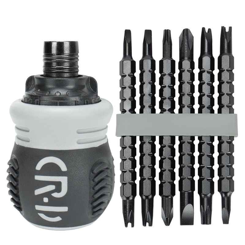 Wholesale 13-in-one ratchet screwdriver set S2 with extendable multi-functional head and cross screwdriver set Item Picture
