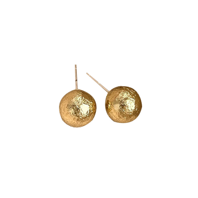 Light luxury, niche and high-end, round stud earrings, fashionable and versatile for women, simple and elegant pearl earrings, wholesale of internet-famous earrings Item Picture