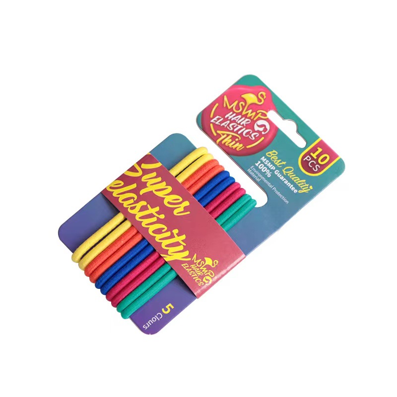 Colorful hair ties, women's hair ties, leather cases, best-selling hair ties in Dongdaemun, South Korea, simple and popular hair bands, small leather band headwear Item Picture