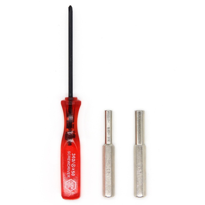 Screwdriver with magnetic 3.84.5 socket screwdriver, Y-shaped plum blossom screwdriver 3-piece set, game console disassembly tools Application Scenario