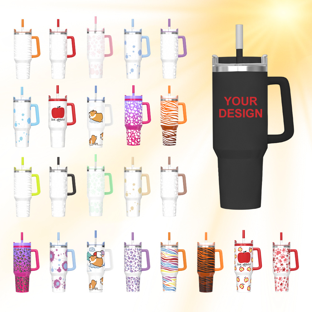 Color-changing Treasure UV Color-changing 40oz Giant Ice Cup, 304 stainless steel outdoor car insulated cup Item Picture