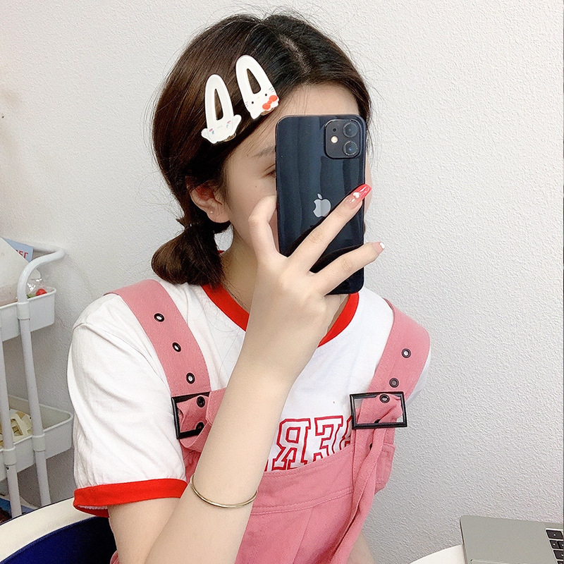 Korean-style duckbill clips, acrylic Sanrio cinnamon dog bangs clips, bb clips, cute girl hair clips, hairpins for students Specification drawing
