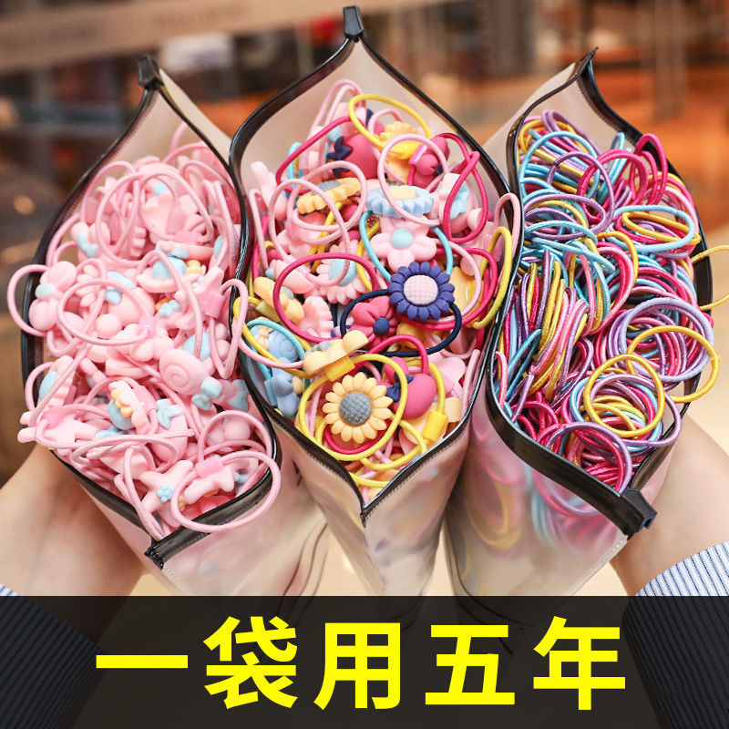 Super cute rubber bands for children and babies to tie their hair in small sizes without damaging their hair. Cartoon princess headwear and hair ties for girls full figure