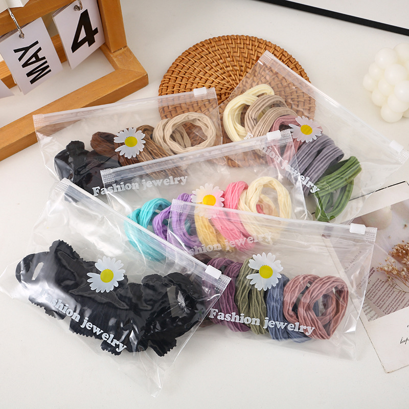 High-elasticity and durable rubber band for women, seamless hair tie, dopamine hair band, thick and durable hair band headwear details Picture