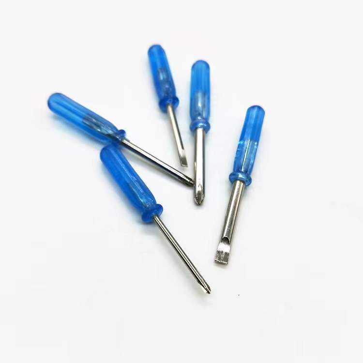 2mm screwdriver 1.5 2.0 3.0 cross/flat-head small screwdriver toy gift mini blue small screwdriver details Picture
