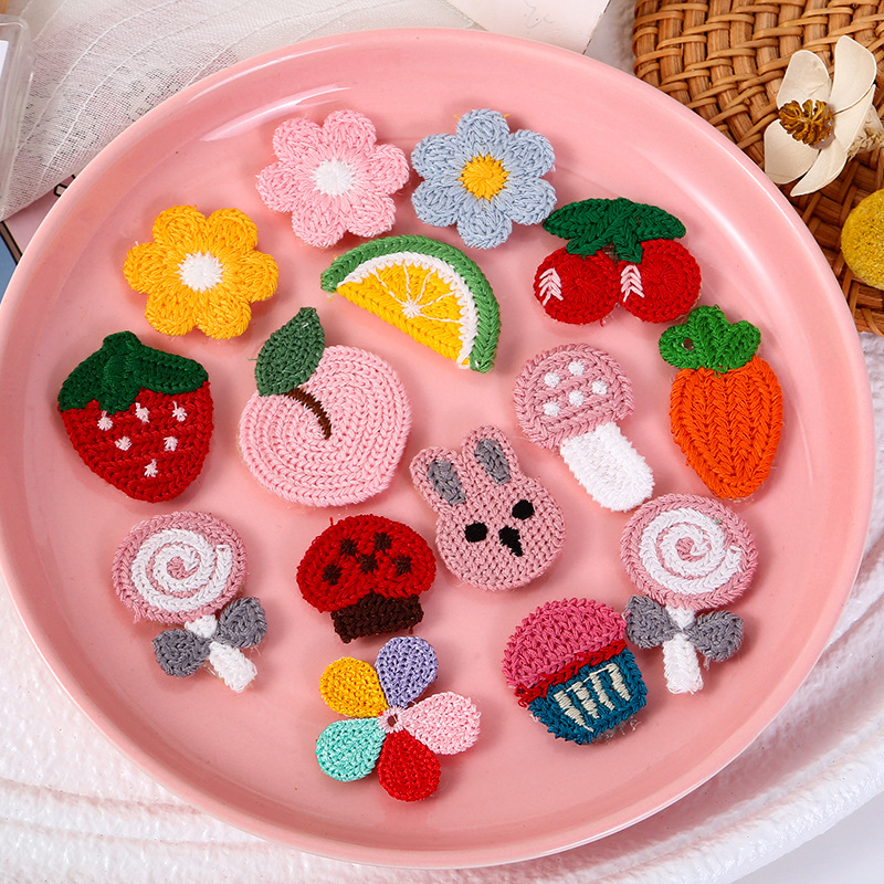 Children's bangs patch, baby hair clip, girls' Velcro patch, back of the head for loose hair arrangement, hair accessory Specification drawing