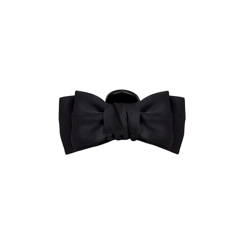 Black bow princess hair clip, small female side forehead bangs hair clip, popular 2024 new style headwear Item Picture