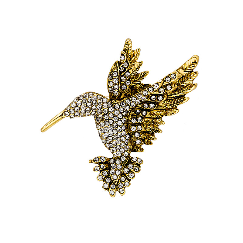 European and American trendy creative eagle brooches, retro fashion, versatile and elegant clothing accessories, suit pins, badges Item Picture