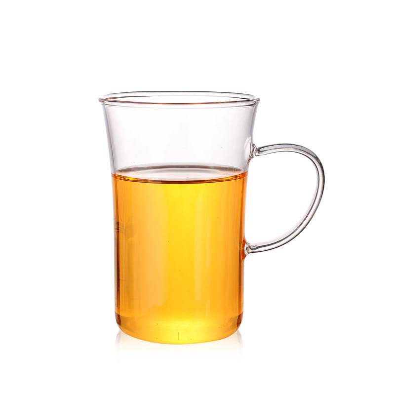 Heat-resistant juice cup, glass tea cup, tea brewing cup, office transparent glass cup, household green tea cup, water cup Item Picture