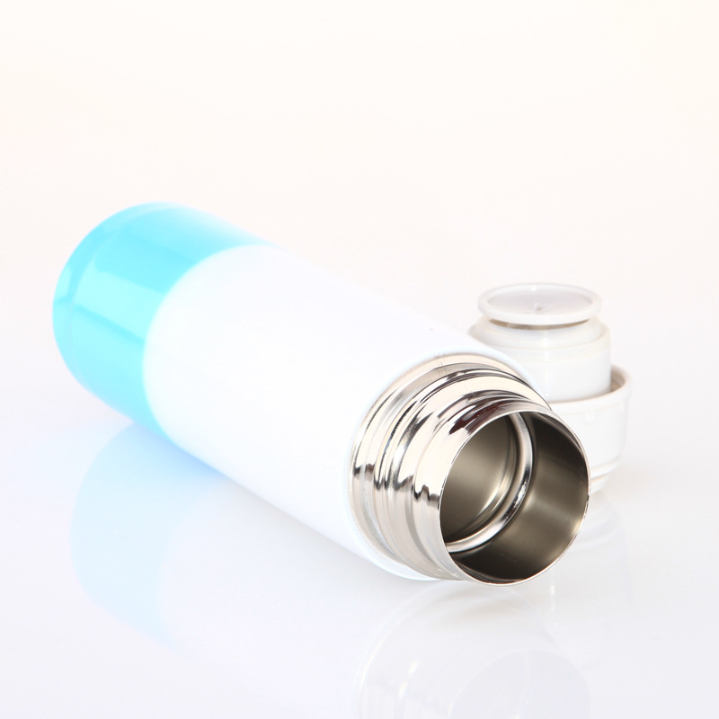 Factory direct supply of best-selling fashionable gradient double-layer stainless steel vacuum insulated cups, new type of water cups with LOGO printing Specification drawing