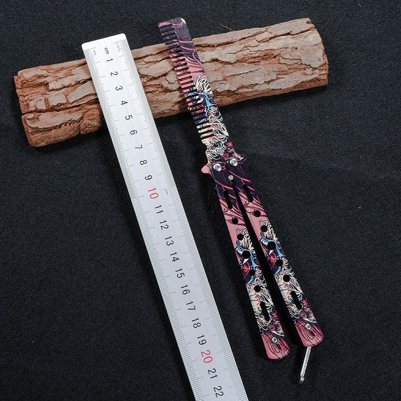 CSGO Butterfly Knife Valorant Fearless Contract Night Dew Butterfly Comb Factory in stock, outdoor swing hand uncut undefined