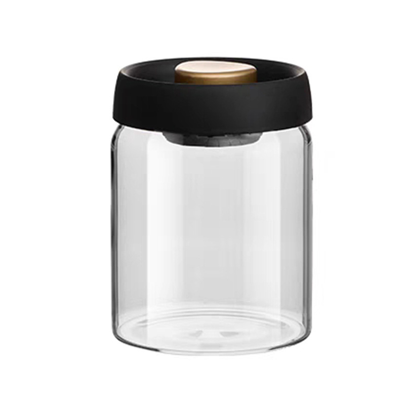 Vacuum coffee bean preservation jar, food-grade glass sealed jar, coffee powder storage jar, tea storage jar Item Picture