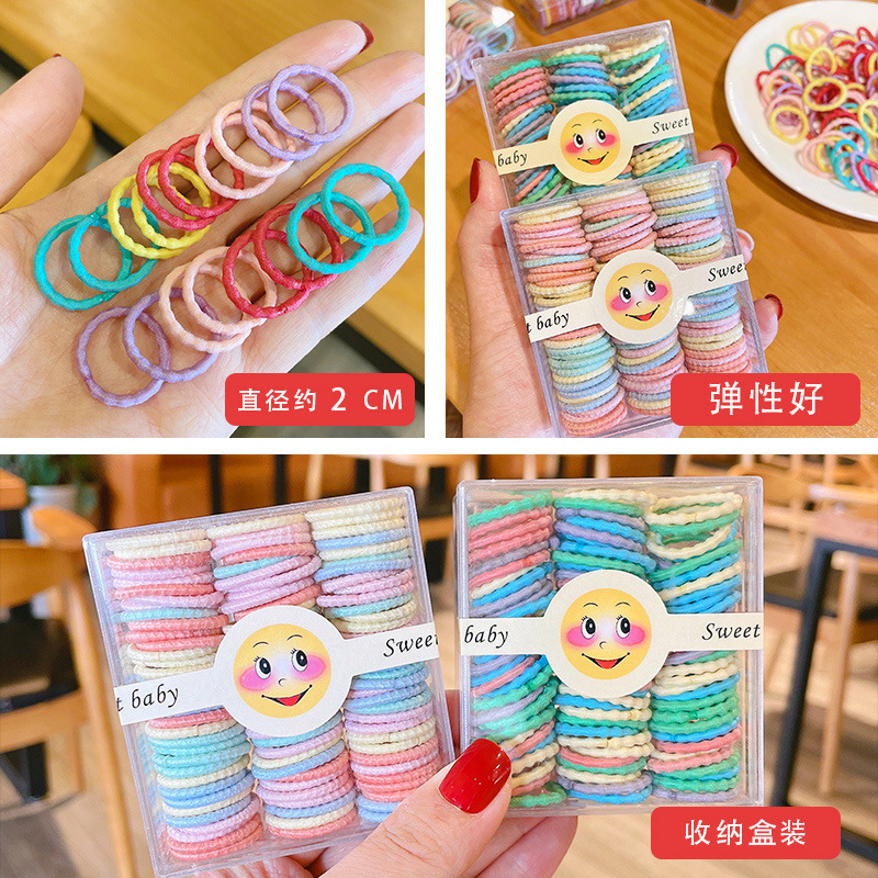 Cute girl hair accessories, rubber bands, children's hair ties, hair bands, and baby hair has less hair details Picture