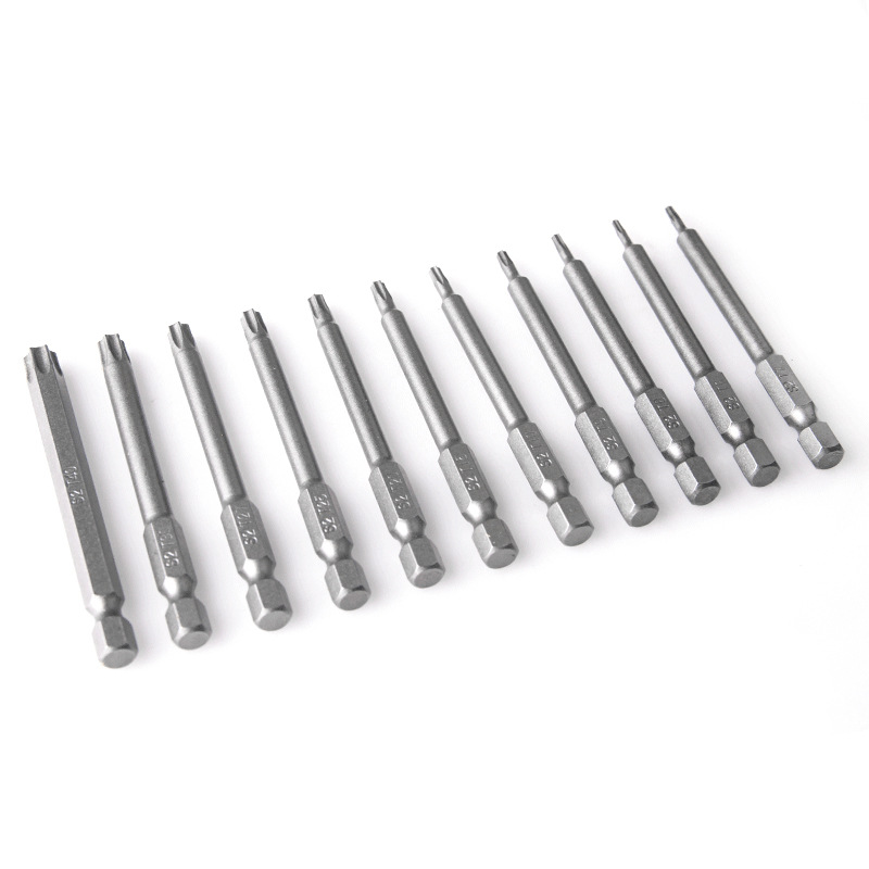 Cross-border 11-piece set of 75mm/50mm magnetic hand electric drill, electric screw drilling, hollow perforated plum blossom screwdriver Application Scenario