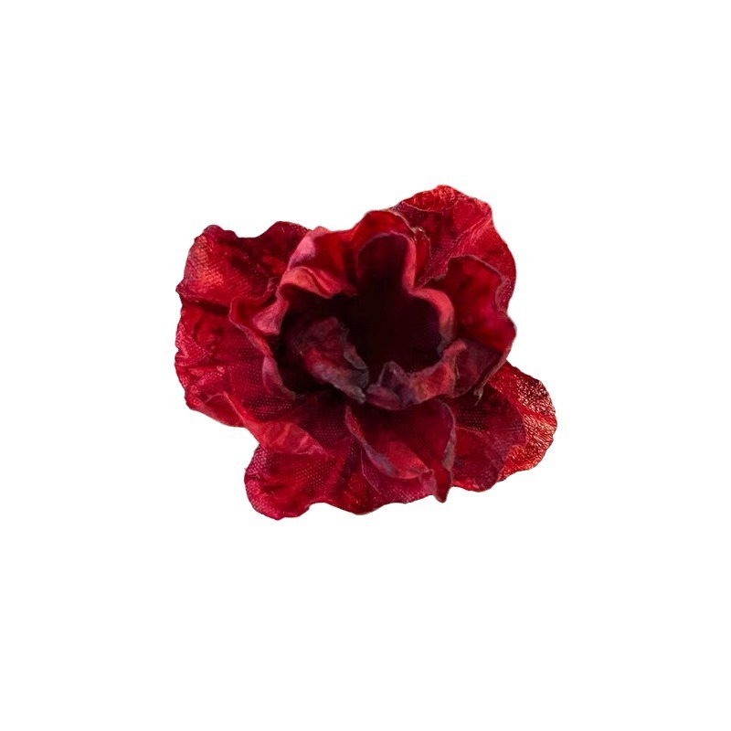 Chinese-style flower hair clips, side clips for buns, flower hairpins, flower hairpins, ponytail flower small clips, camellia flower small grappling clips Item Picture
