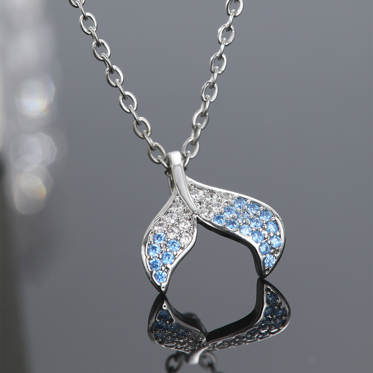 Steel chain high-end titanium style light necklace version collarbone style design Korean style wholesale red luxury network niche women's accessories Specification drawing