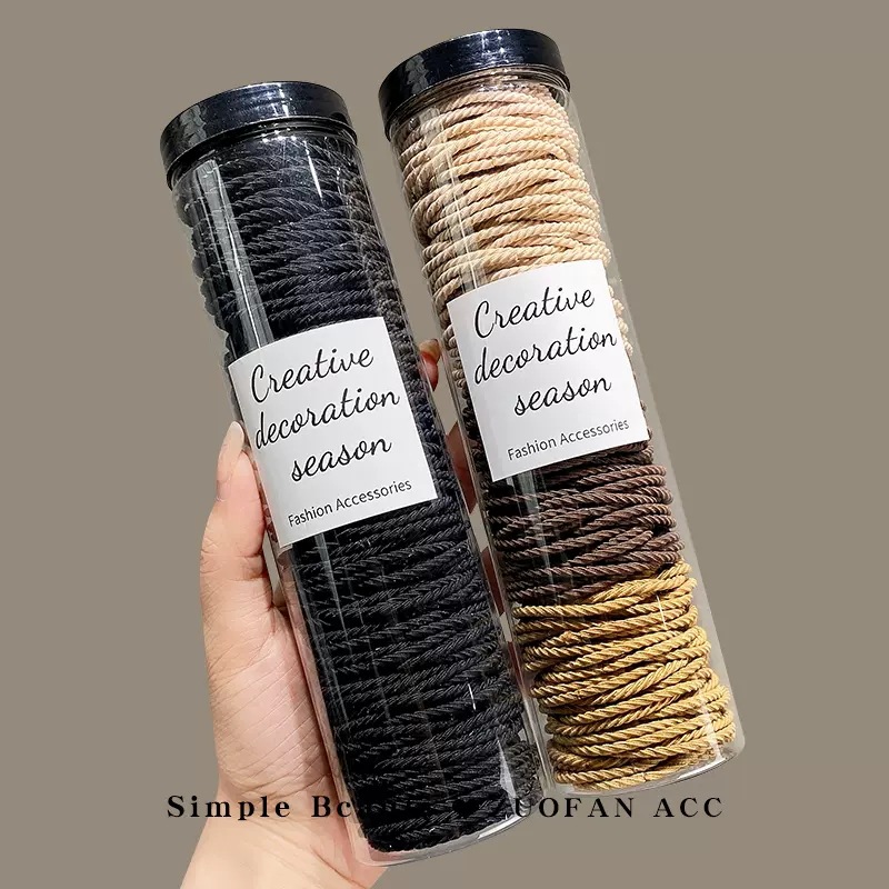 High-elasticity rubber band for girls to tie their hair, simple and elegant. 2022 new style rubber band hair band, durable hair Application Scenario