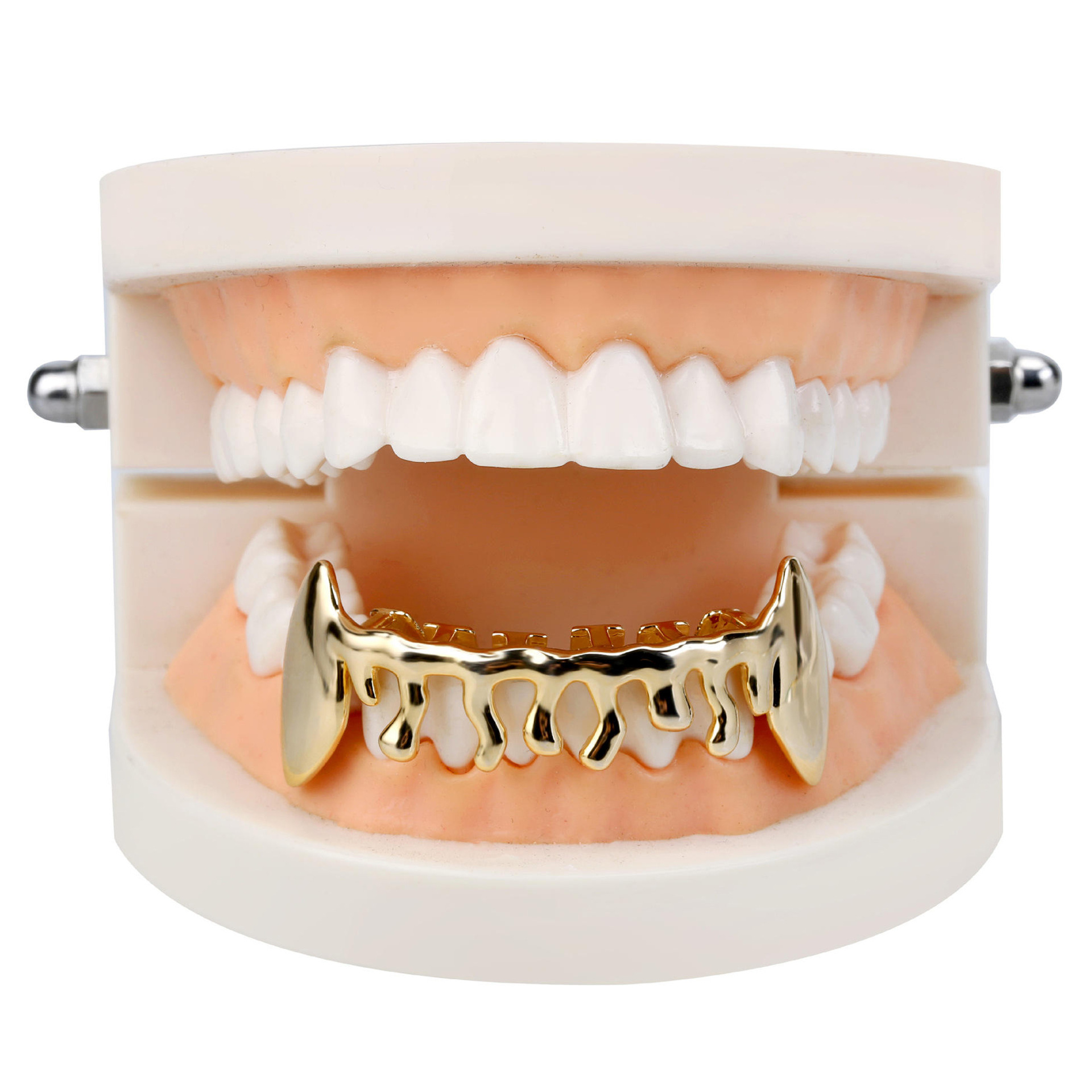 European and American style hip-hop braces Flame are selling well. Hiphop braces Vampire Irregular teeth grills Flame full figure