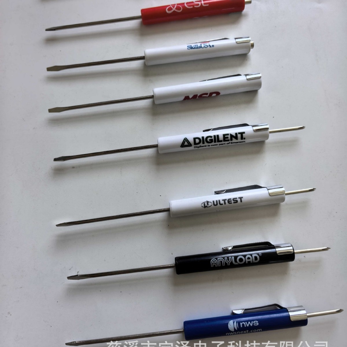 Pen screwdriver, double-head replaceable pen screwdriver, pen clip screwdriver, gift manual screwdriver Specification drawing