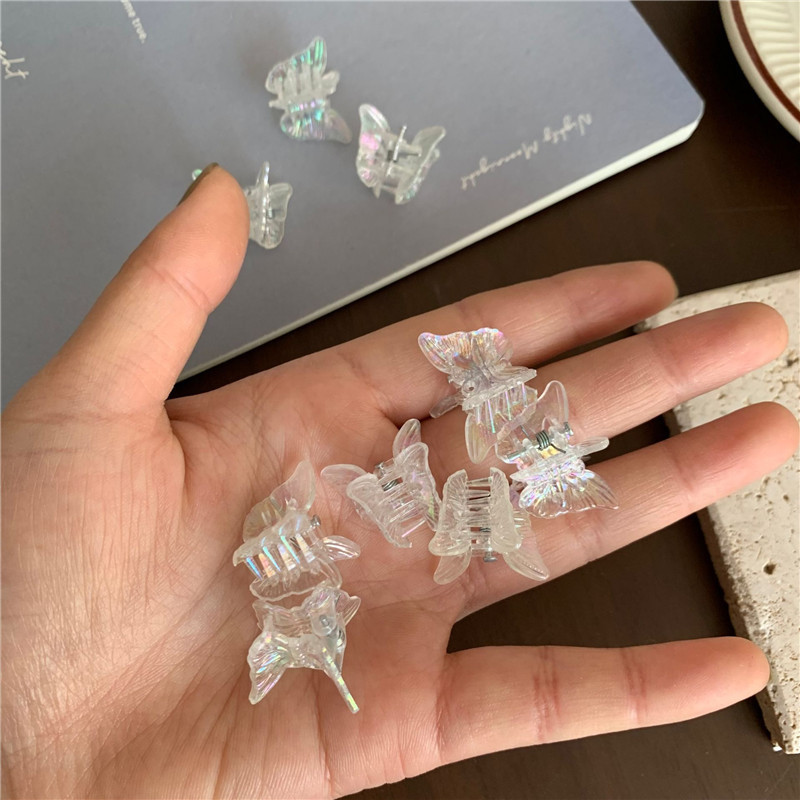 Colorful butterfly hair clips, summer sweet bow grab hair clips, girls' bangs clips, hair accessories, headwear for girls Specification drawing