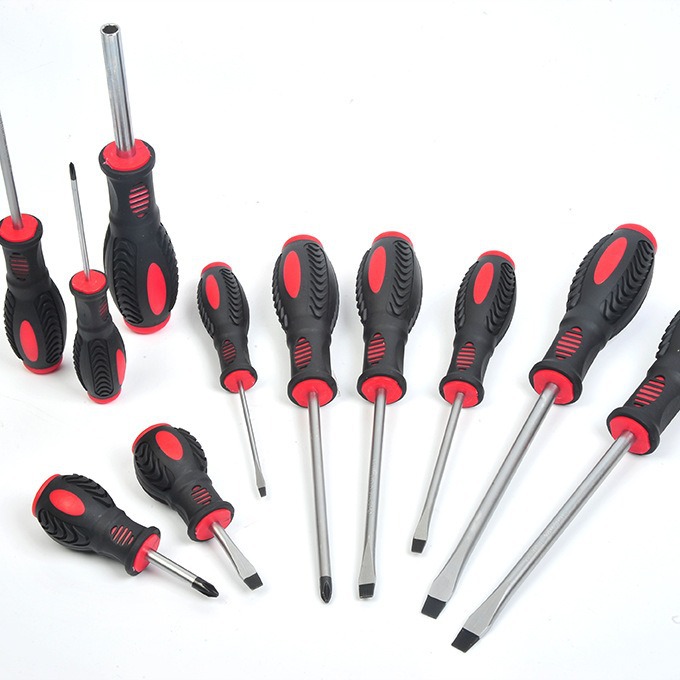 34,568 inch multi-specification chromium-vanadium steel dual-color sword bar handle screwdriver set details Picture