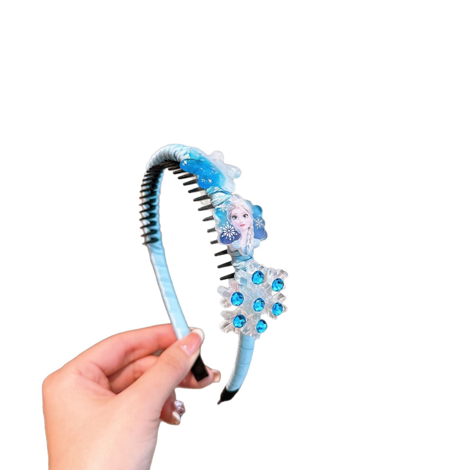 Frozen Children's hairband, Elsa Princess hair trim, a perfect tool for tiling broken hair, and a cute anti-slip hairband Item Picture