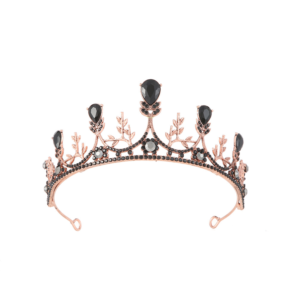 Cross-border European and American stage performances, queen princess crown headband, forest-style charm, travel photography crown exotic style headwear details Picture