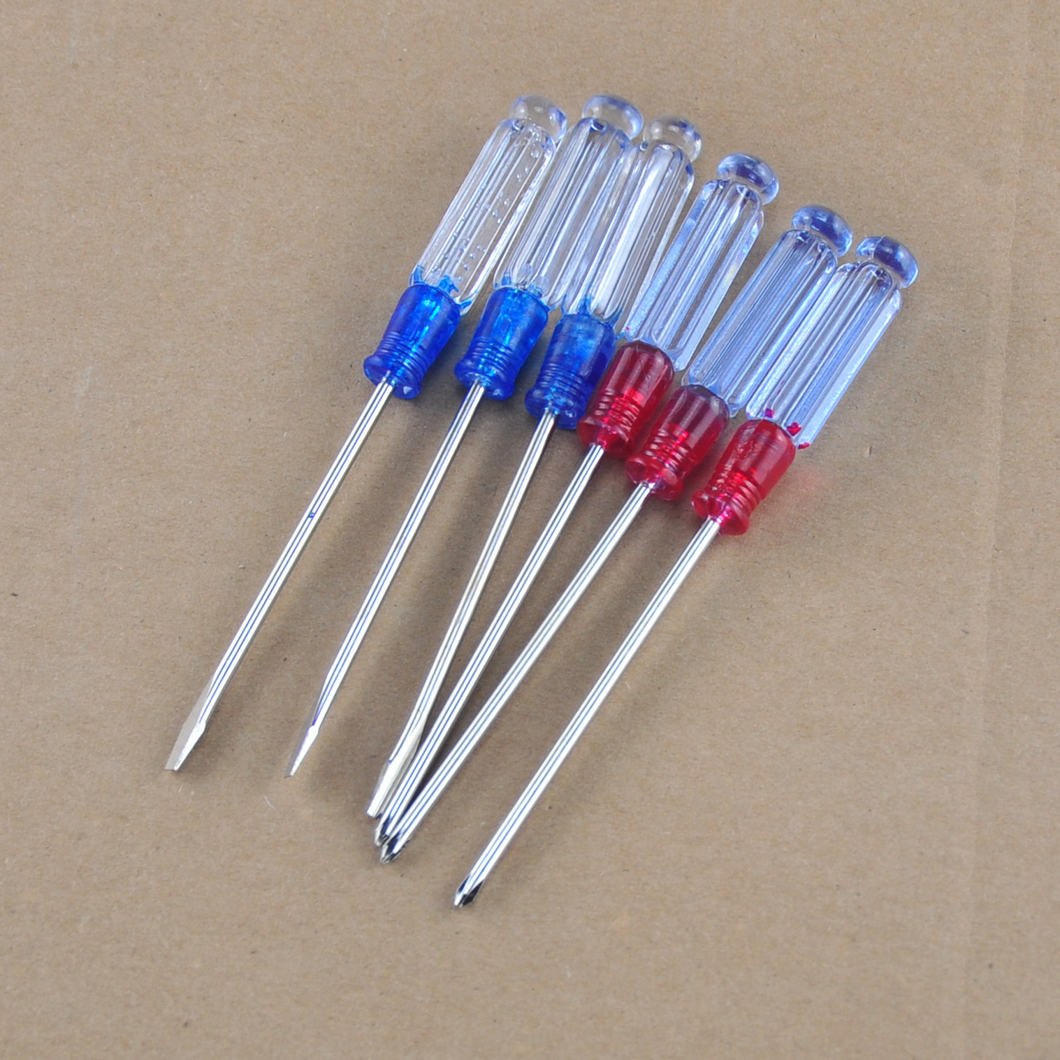 Screwdriver, cross mini transparent screwdriver, crystal magnetic small screwdriver, screwdriver taper details Picture