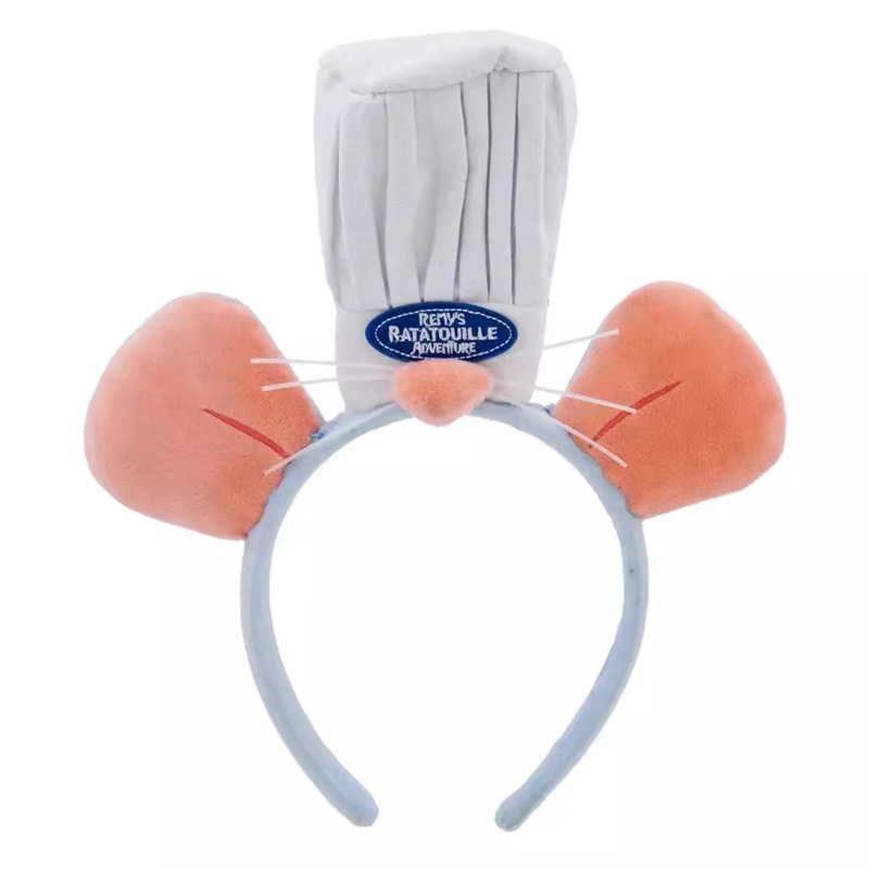 New cute cooking mouse King hair band, face wash headband, cartoon and funny plush mouse, Internet celebrity headband, hair clip headband Item Picture