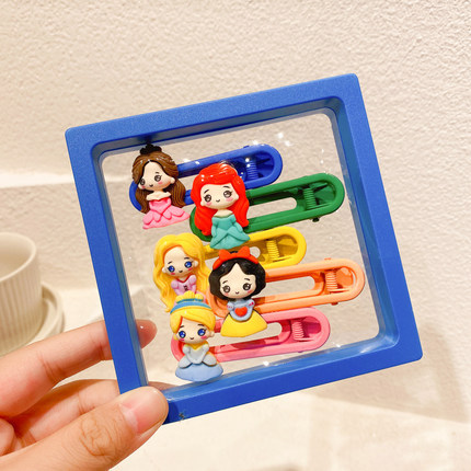 Korean-style ins sugar Bean hair clip set, children's cartoon animal hair clip headwear, 2022 new style girls' hair clips details Picture