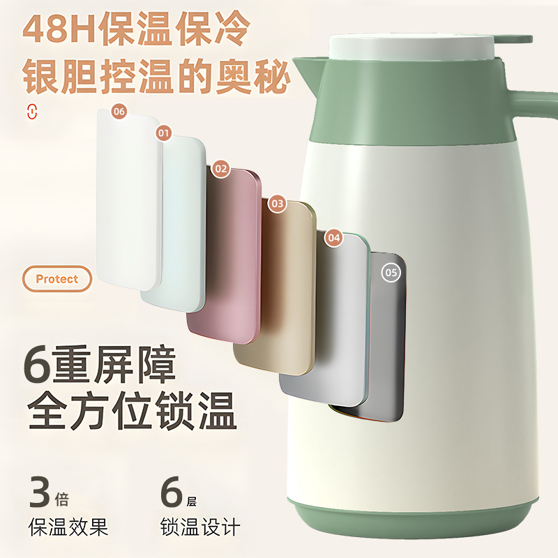 2025 New model household insulated kettle, large-capacity hot water kettle, dormitory student warm water kettle, insulated bottle cup details Picture