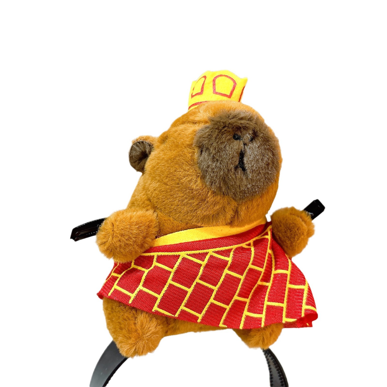 Cute Capibara doll hair band, funny headband, creative plush toy hair clip, new capybara photo hair accessory Item Picture