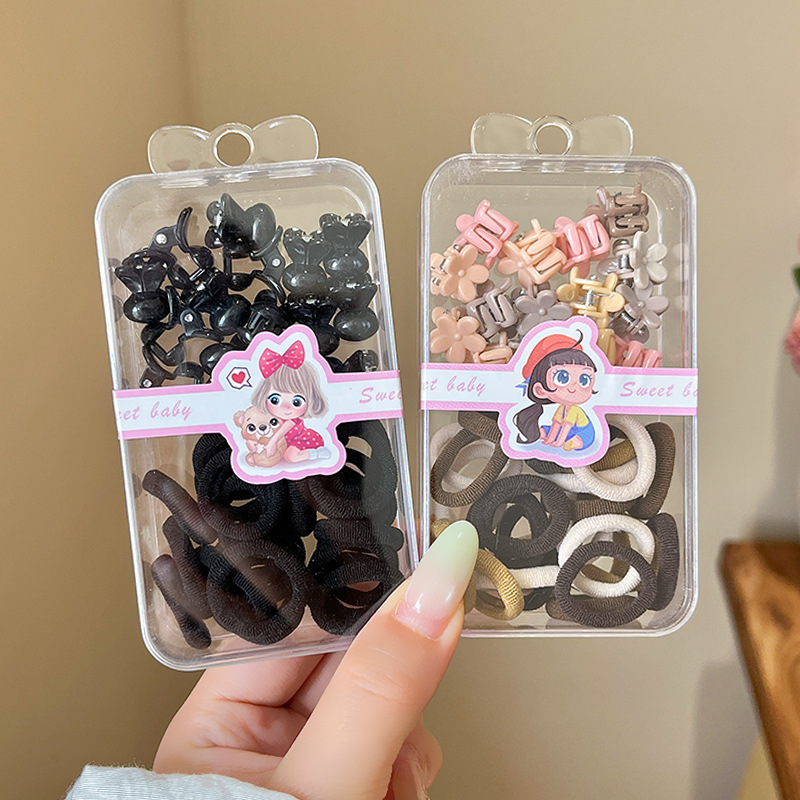 Children's rubber band hair tie, high elasticity, no damage to hair, colorful hair band, princess hair clip, cute little girl headwear Application Scenario