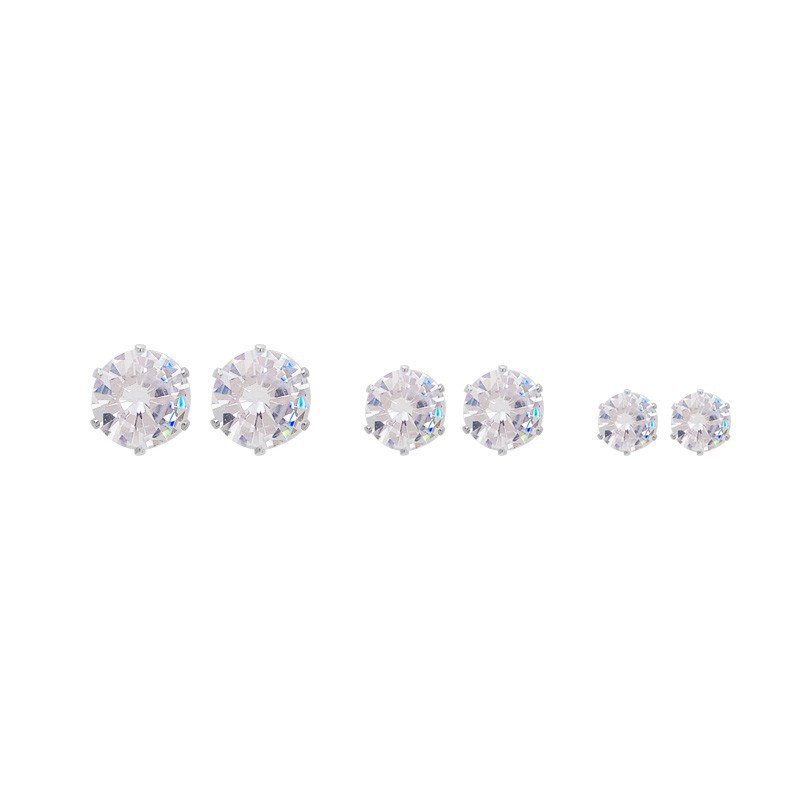 Exquisite zircon magnetic ear studs, women's no-ear piercings ear clips, ins light luxury fashion, versatile and simple earrings Item Picture